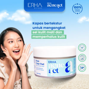 ERHA Acneact Pore Clear Pad - Kapas Eksfoliasi Wajah Berjerawat 30 pcs