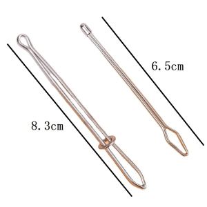 2Pcs Garment Clips Sewing Tools Elastic Band Punch Cross Stitch Threader Wear Elastic Clamp Threading Device New