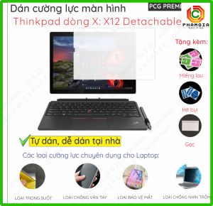 Dán màn hình cường lực laptopThinkPad X12 DetachableX280 12 nano dẻo siêu mỏng trong suốt nhám chống vân nhìn trộm