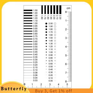 Butterfly ป้ายเกจวัดคราบบัตรจุดวัดสายวัดฟิล์มไม้บรรทัดคราบความคมชัด
