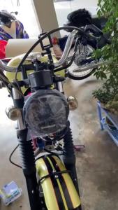 Đèn Pha Xe Mô Tô 7 Inch 75w Led H4 Hi-Lololo 12V 24V 6500K Motorcycle Headlight