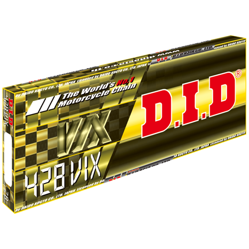 DID T-RING SEALED CHAIN (428VIX x 120) (Gold / Steel)
