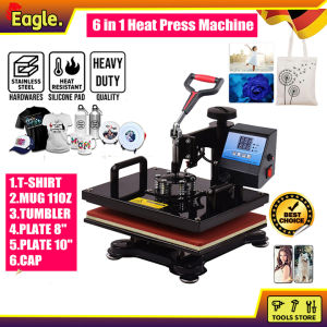 6 in1 Multifunction Heat Press Machine mini printer for T-Shirt / Mug / Plate / Capprinter for small business