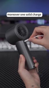 JISULIFE  2025 Turbo Handheld Bladeless Fan 1-120 Speed  LED Display  Rechargeable Portable Mini Fan