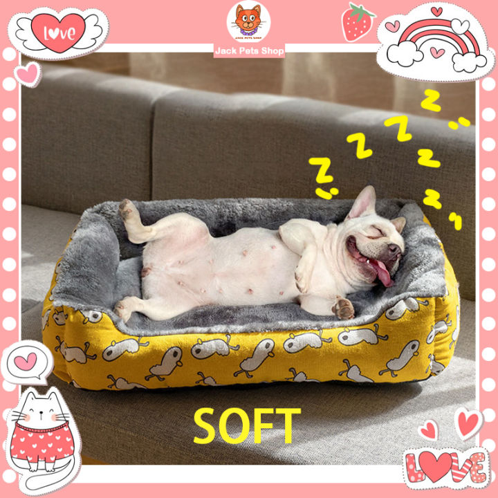 Dog Bed Pet Bed Cat Soft Fabric Sleeping Bed Dog Bed Washable Pet Accessories Large Bed