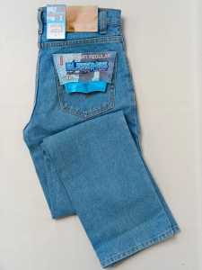 HK Celana Standar Pria Celana Pria Jeans Standar Reguler Warna GARMEN Polos Murah Tebal Premium Fit