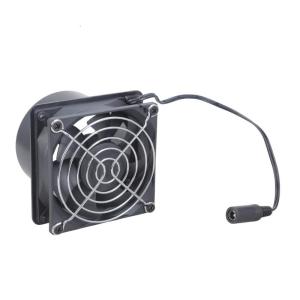Nhựa ABS Inline Blower 12V 80 mét fan với hai ống dẫn khí cho hệ thống thủy canh nhà bếp xả và thiết bị điện tử làm mát