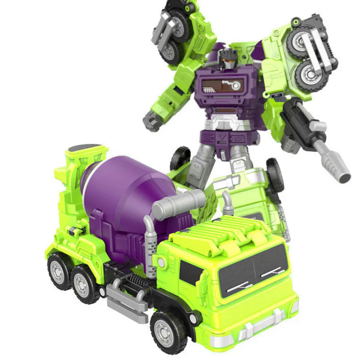 JINJIANG 6 IN 1 Devastator Transformation Toys Boy Robot KO GT Action ...