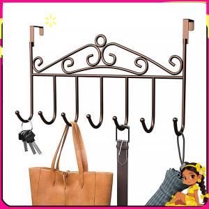 【Walmart】Nordic Style Over The Door Hook Rack No Drill Wall Mounted Heavy Duty Clothes Hanger Organizer for Bedroom Bathroom Kitchen Coat Hat Towel Bag Key Holder Space Saving Storage