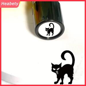 Heabety Dễ thương phim hoạt hình màu đen Kitten tem đáng yêu hình dạng Tạp Chí tem DIY scrapbooking trang trí cắt dán signets cho sự lựa chọn của bạn