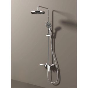 UrbanSpace SG- Luxury All-Copper Pressurized Rain Shower Set – Hot/Cold with Handheld Spray