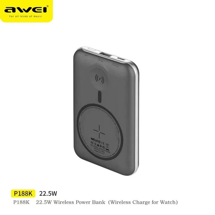 20000mah Power Hokonui Wireless Power Bank AWEI P188K Mini