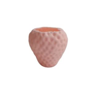 FOUNDTWO 3D Printed Strawberry Flower Pot Sweet Ornaments Mini Plant Pot Creative Decoration Fruit Shaped Planter Home Decor