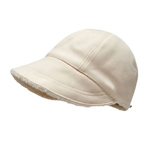 LONGB Màu trơn Mũ Bucket Lông Đã được làm dày Chống gió. Mũ Ngư Dân Ấm Áp Phong cách Nhật Bản. Có thể điều chỉnh. Mũ lưỡi trai giữ ấm Mùa Thu Đông
