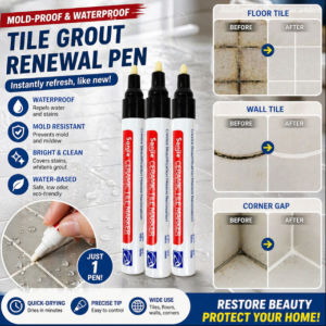 Grout Pen Waterproof Tile Gap Filler Easy Tile Repair Home Improvement Tool