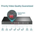 TP-Link TL-SL1226P 24-Port 10/100Mbps + 2-Port Gigabit Unmanaged PoE+ Switch | Switch Hub | Network Switch | Switch Hub for Internet. 