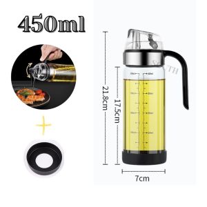 Bình chai đựng dầu ăn thủy tinh SDA117 tự đóng mở nắp