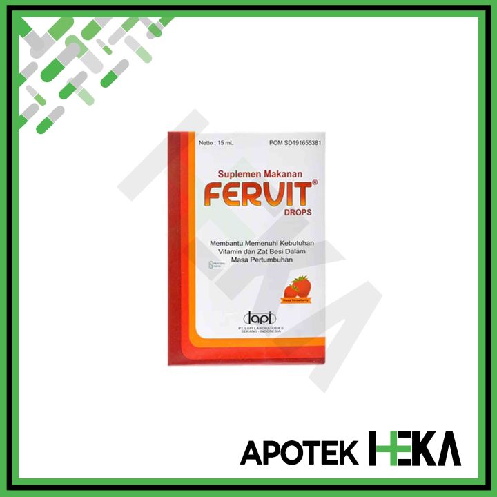 Fervit Drops 15 ml - Vitamin dan Zat Besi
