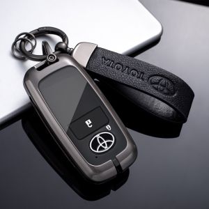 Cover Kunci Toyota Raize 2022  Veloz 2022 AVANZA 2022 Remote Key Leather Case Cover Metal Keychain