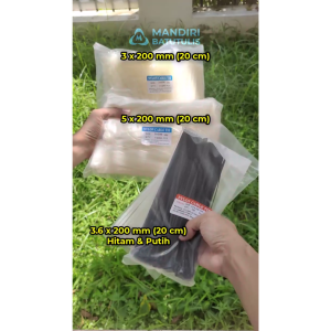 Kabel Ties Cable Tie Nylon Pengikat Serbaguna Kuat Tahan Lama - Tersedia Warna Hitam & Putih - 10cm/15cm/20cm/25cm/30cm isi 100 pcs