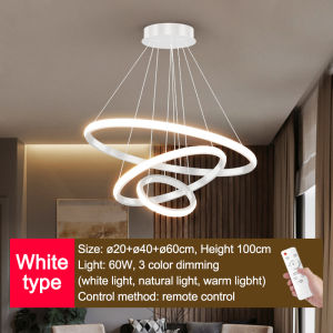 GEJIESE big chandelier light modern design 3 color dimming dinning room living room chandeliers with remote height adjustable drop lights pendant light sala for high ceiling low ceiling