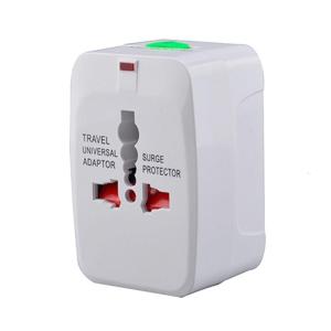 White Power Conversion Adapter Portable Travel Plug Converter for Global Worldwide International Socket