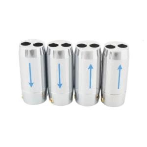 4pcs nhôm Y Splitter loa âm thanh dây cáp điện rắc cắm Bộ chuyển đổi dễ dàng cài đặt đầu nối bộ chia cho loa