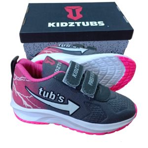 Sepatu Sekolah Anak Perempuan Sepatu Warna Hitam Murah Tali Perekat Rekat Kecil Tanggung Umur 2-5 Tahun PAUD TK SD SMP SMA Kelas 1 2 3 4 5 6 7 8 9 0-KIDZTUBS1753011924