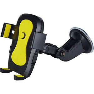 Universal Adjustable Car Phone Mount – 360° Rotating Dashboard & Windshield Holder with Strong Suction Cup