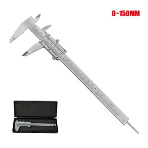 CASTA Sigmat Digital 150mm Jangka Sorong Digital Vernier Caliper 0.01mm Zinc Alloy untuk Robot DIY Teknik Mesin + Box