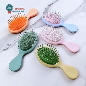 【Special Offer】Mini Cute Air Cushion Hair Brush Portable Travel Size Massage Paddle Brush Anti Static Detangling Hairbrush for Women Girls Small for Long Straight Hair Scalp Care Gift