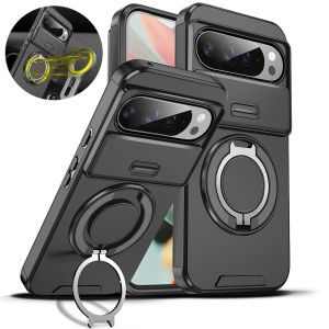 Slide Lens Protect Shockproof Armor Case For Google Pixel 10 9 Pro XL Car Magnetic Holder Cover For Pixel 9A 8A 7 Pixel10 Fundas
