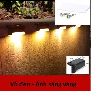 Đèn năng lượng mặt trời sân vườn gắn bậc cầu thang lan can hàng rào ban công bể cá đèn led trang trí ngoài trờ