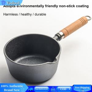 [Vodool Brand Center]Cast Iron Butter Melting Pot Non-Stick Mini Boiling Pan Butter Warmer Small Saucepan for Pouring Oil Milk Heating Frying