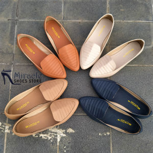 Flat Shoes Sepatu Kerja Wanita Size Besar Casual Terbaru Sol Full Karet Gratica Flatshoes - Miracle Shoes Store PS-04