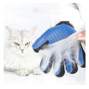 Pet Brush Grooming Fur Deseeding Gloves | Pets Claw Clippers and File Set