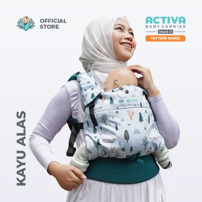 BAYIKU.ID Activa Mark 2 Motif Bangga Indonesia Gendongan Bayi M Shape SSC Adjustable Newborn Toddler 3 Thn
