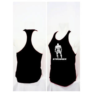 Siladamas Singlet fitness pria combed nyaman untuk gym