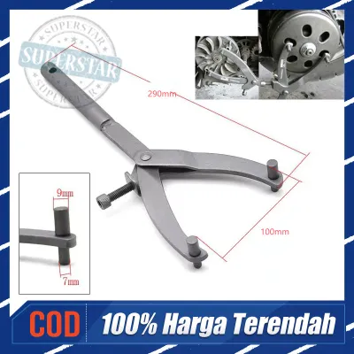 Alat Treker Mekanik Motor Pliers Y-type Paket Treker CVT Special Motorcycle Tool Kunci Treker CVT Kunci Tahanan Roda Gila Flywheel Spanner