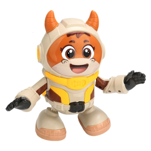 Cartoon Calf Crawling Toy LED Flashing Dancing Toy Electric Singing Animal for Baby Toddler Crawl Learning Musical Toy