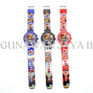 TERBARU!!! JAM TANGAN FASHION ANAK LAKI-LAKI LAMPU DAN MUSIK KARAKTER KARTUN TG950