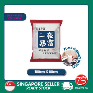 [ SG SELLER ]  DR Storage Lucky Words Vacuum Compression Travel Reusable Jumbo Zip Lock Premium Quality Plastic Bag