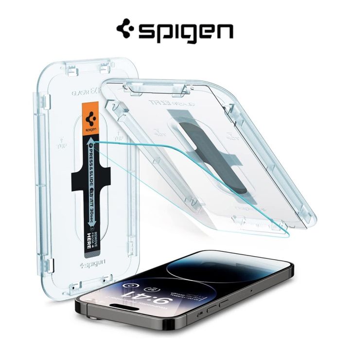 Spigen GLAS.tR EZ Fit Auto Alignment Tray HD Tempered Glass Film for