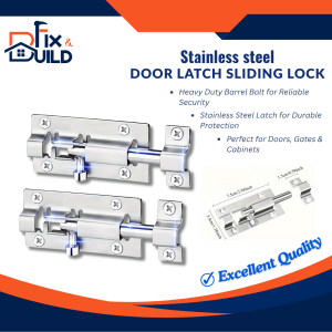 Stainless Steel Sliding Bolt Latch For Gates Door Barrel Lock