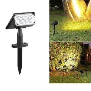 PICKIT White Light Lawn Lamp Waterproof Warm Light Solar Spotlight High Quality Lawn Lights Outdoor Garden