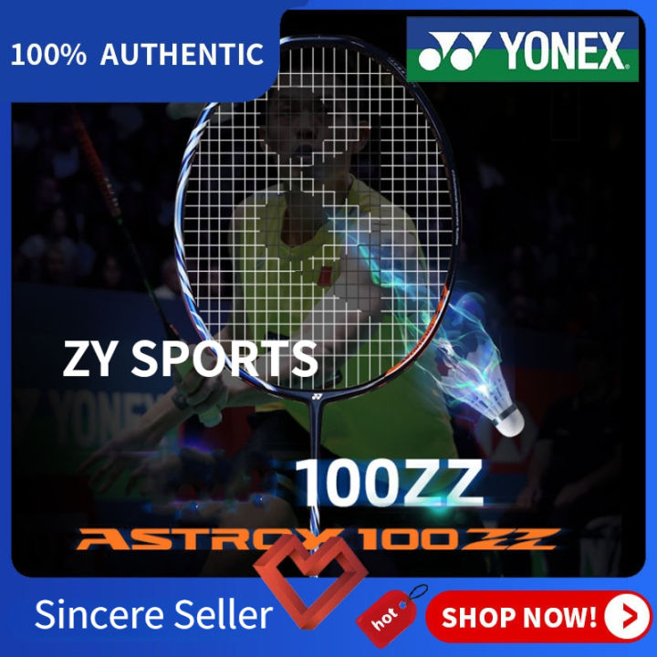 [Spot] YONEX ASTROX 100 ZZ Semicarbon Badminton Racket 2630lbs (free string and grip) Lazada