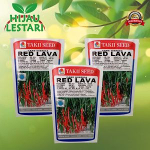 RED LAVA 10gr - Benih Cabe Hibrida - Cabai Keriting Takii Seed