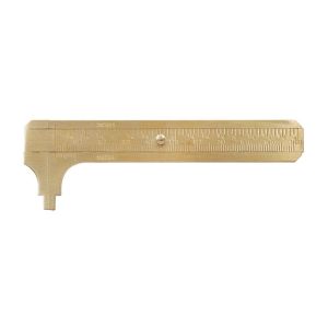 SADSAF Sliding Pocket Caliper Brass Double Scale Vernier Calipe Mini Alloy Vernier Caliper Ruler Measuring Tool