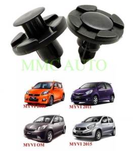 PERODUA (1PC) MYVI VIVA AXIA FENDER UNDER COVER SHIELD CLIPDAUN PISANG KLIP CAR RIVET BUMPER FENDER PLASTIC TRIM