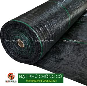 Bạt phủ đất chống cỏ dại khổ 15m dài 50m hoặc 100m Loại hàng xuất khẩu - Tặng kèm ghim nhựa